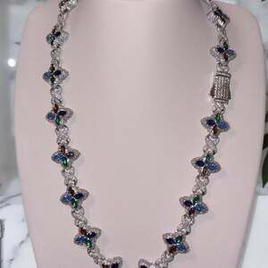Multi Colored Clover Necklace 20 4949